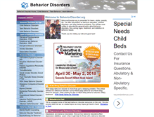 Tablet Screenshot of behaviordisorder.org